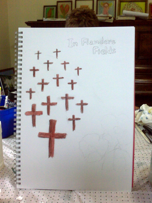 Creation of In Flanders Fields: Step 2